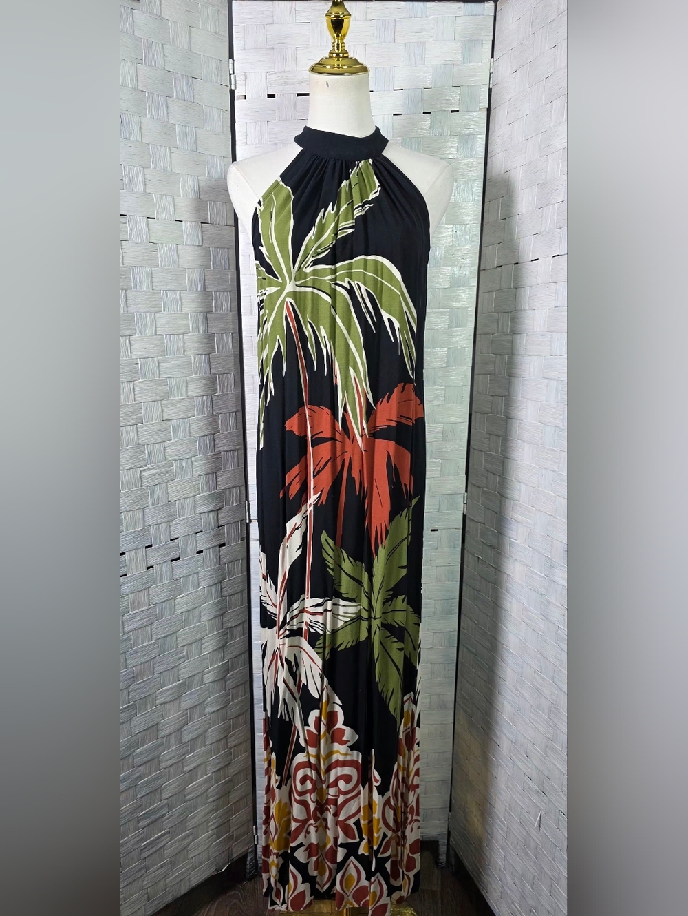 MSK - Tropical Print Maxi Dress - Picture 8 of 8
